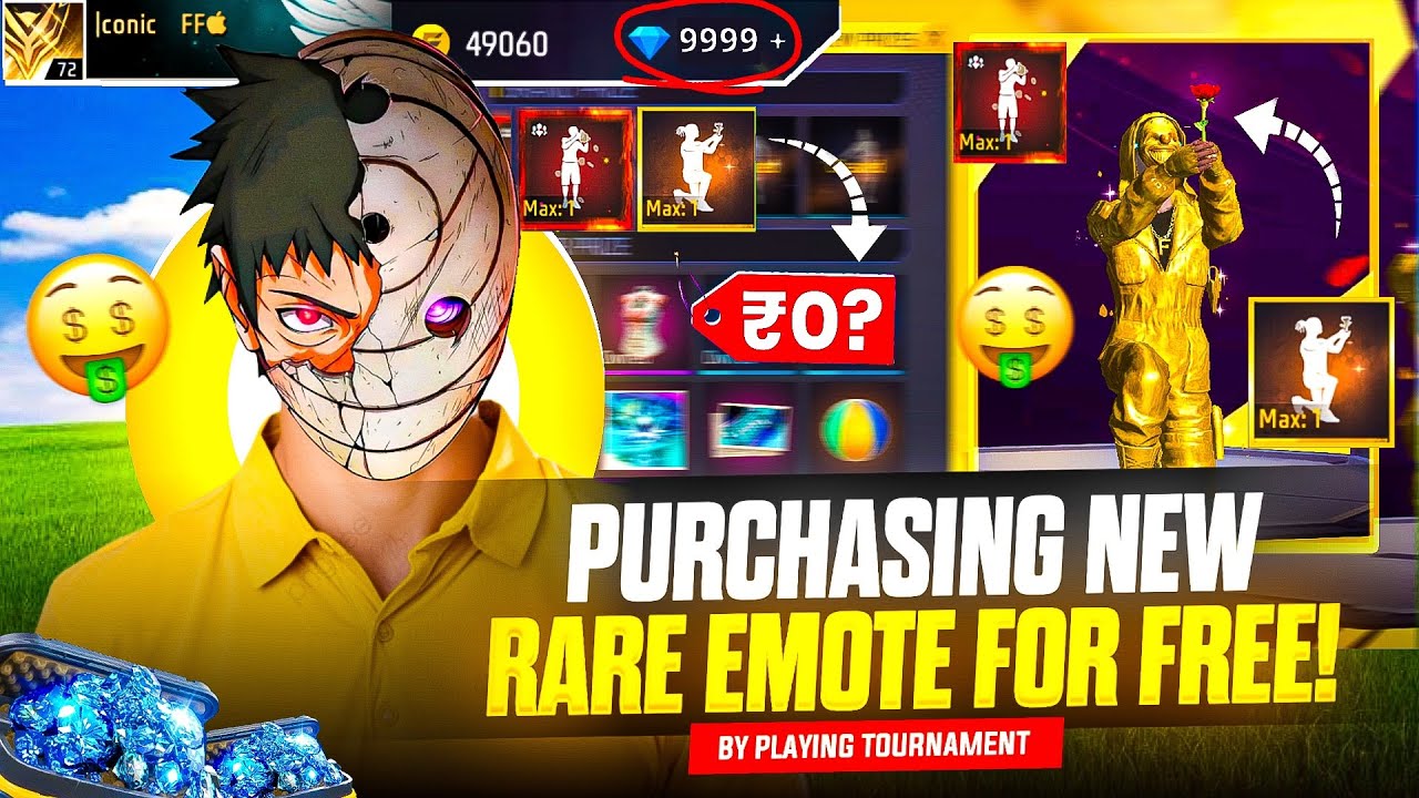 Finally 🔥 Purchasing New Emotes in 0 💎 By Playing Solo Tournaments 😍 Garena Free Fire !!