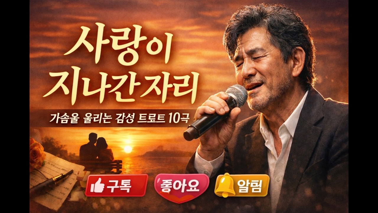 “사랑이 지나간 자리” – 가슴을 울리는 감성 트로트 10+10