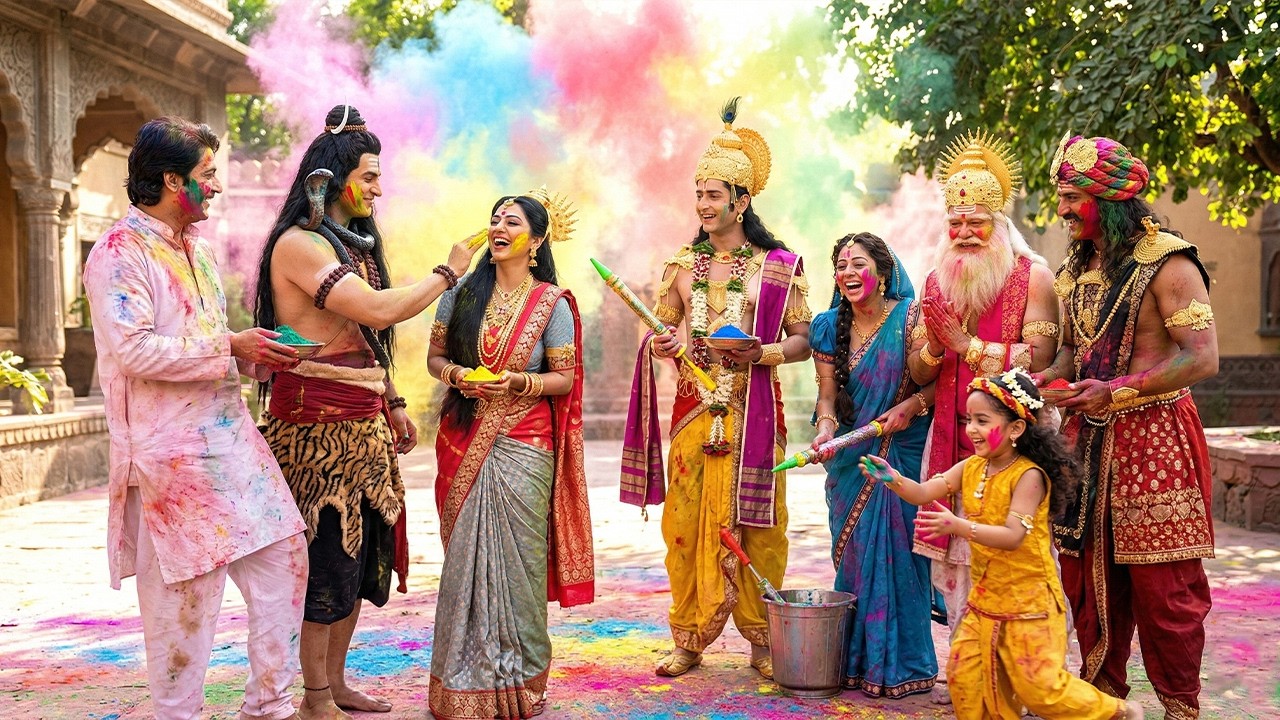 बाल कान्हा ने वृंदावन में सबके साथ होली खेली | यशोमती मईया के नंदलाला | Shree Krishan Leela