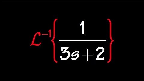 inverse laplace transform, example#2