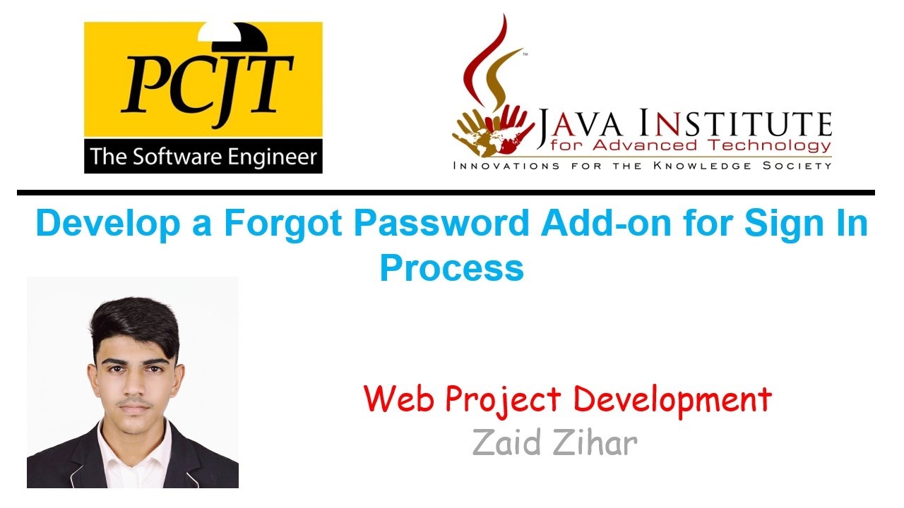 Task 5: Develop a forgot password add-on for sign in process