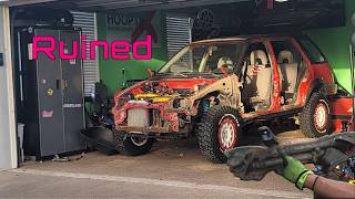 Tearing out the ruined Subframe(Civic Wagon Work!)