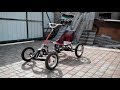 Homemade 4 wheeled bike, super pedal go kart, pedal powered quad bikes for children. Part 2. bicycle