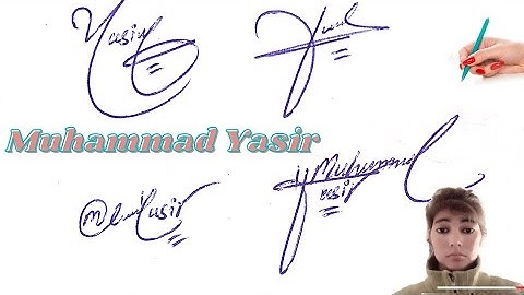 Muhammad Yasir name signature# Yasir sign style#name  signature with arooj