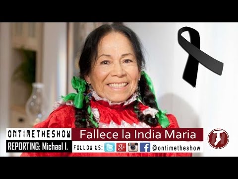 Muere La India Maria - Fallece Maria Elena Velasco La india Maria en ...