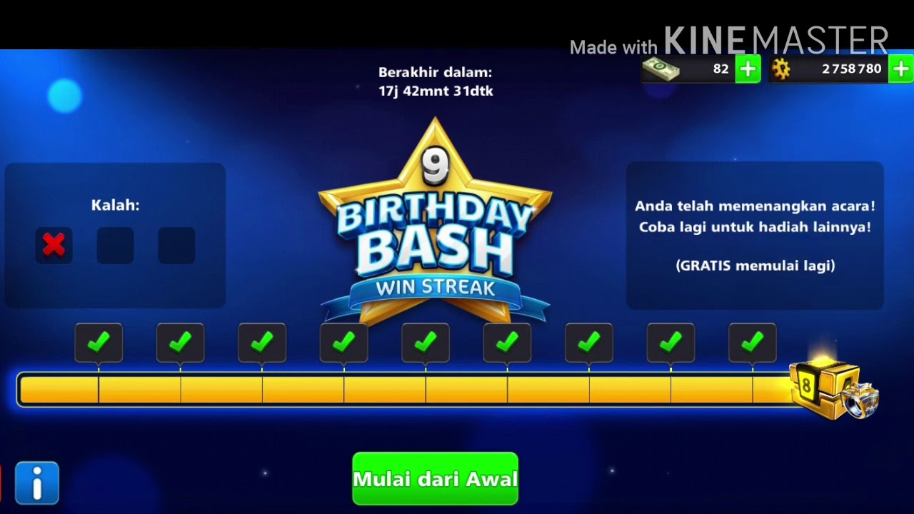 Cue birthday bash Level maX 🎱🎱