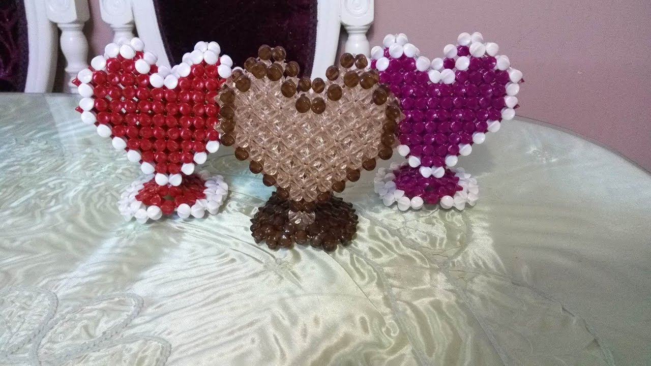 مقلمه قلب من الخرز الجزء الثانى