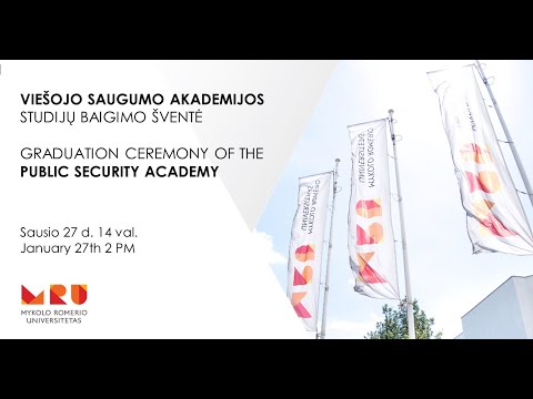 VIEŠOJO SAUGUMO AKADEMIJOS STUDIJŲ BAIGIMO ŠVENTĖ | PUBLIC SECURITY ACADEMY GRADUATION CEREMONY 2022