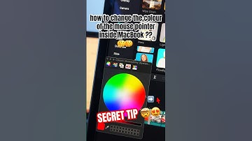 How to change the colour of mouse pointer in MacBook?#macbook #macbookair #macbookpro #viral #shorts