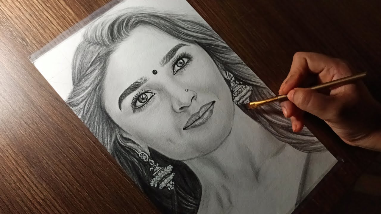 drawing alia bhatt/Sketch Duniya - YouTube