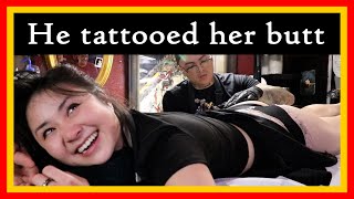 She really got this tattooed on her butt...