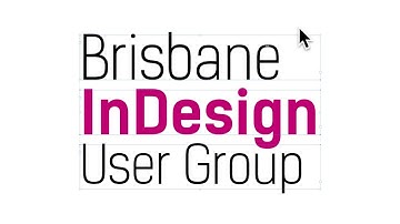 Brisbane InDesign User Group 2018-09 — Free Stuff