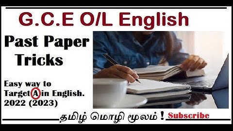 G.C.E O/L English / Past Paper Tricks/ 2022(2023)/  Easy way to English/ To get A result #oshinteach