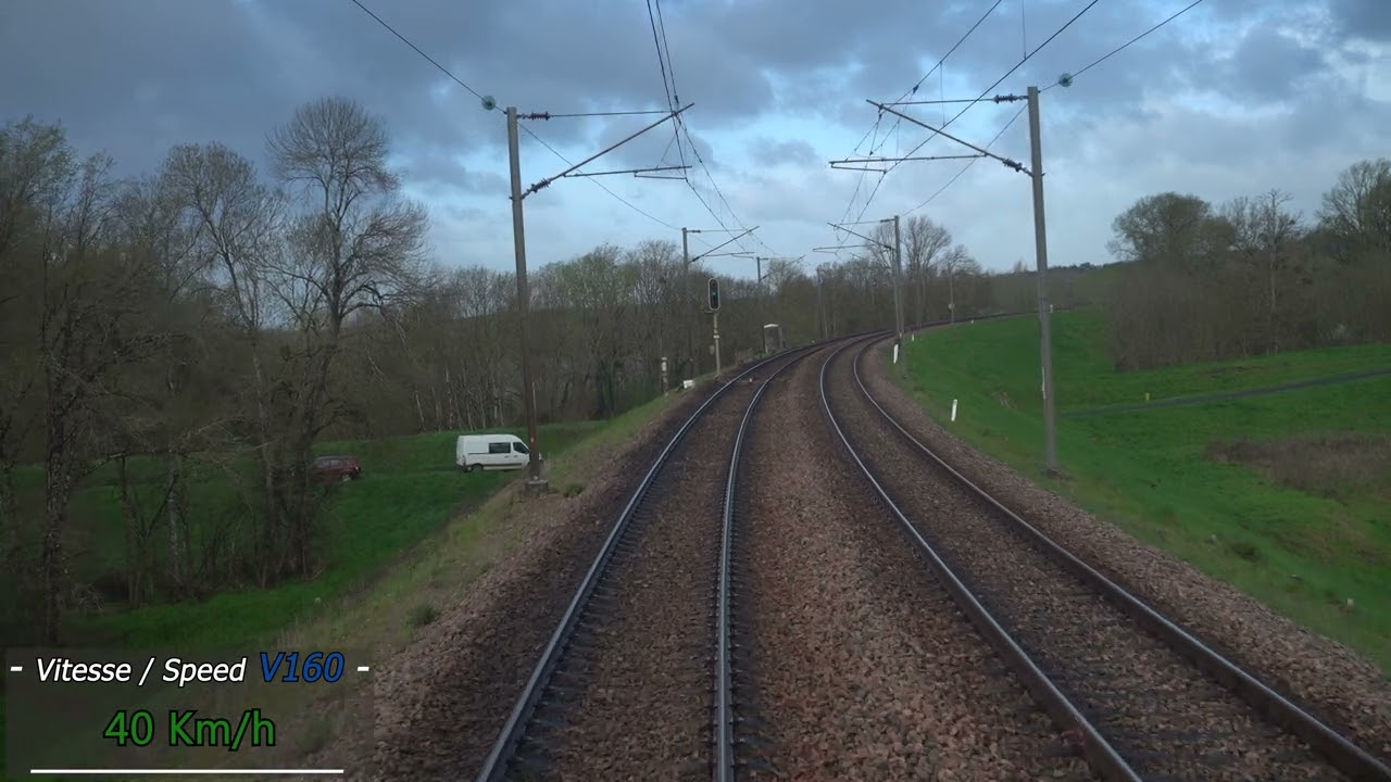 Paris-Austerlitz BV à Nantes BV (Via Saumur Rive-Droite) 4k OuigoTC [Cabride] 2/2