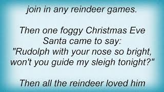 Ray Charles - Rudolph The Red Nosed Reindeer Lyrics