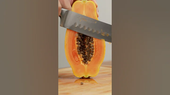 fresh papaya fruit cutting ASMR satisfying #relaxing #asmr #relaxing #fruitcutting