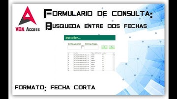 Formulario de consulta: Búsqueda entre dos fechas 🎤