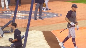 Aaron Judge: batting practice before ALCS Game 6...Yankees vs. Astros...10/19/19