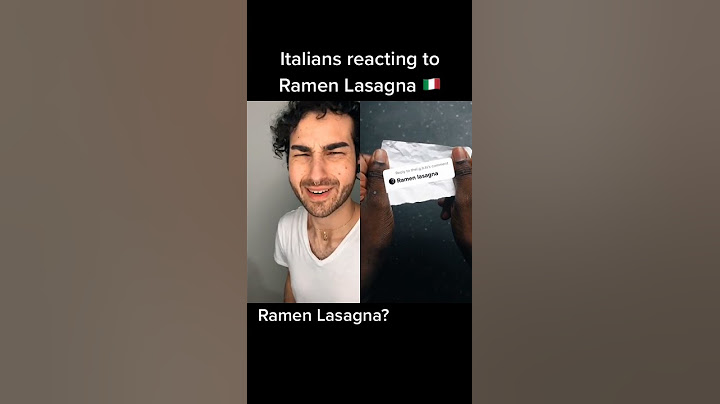 Italians reacting to RAMEN LASAGNA 😱 #shorts