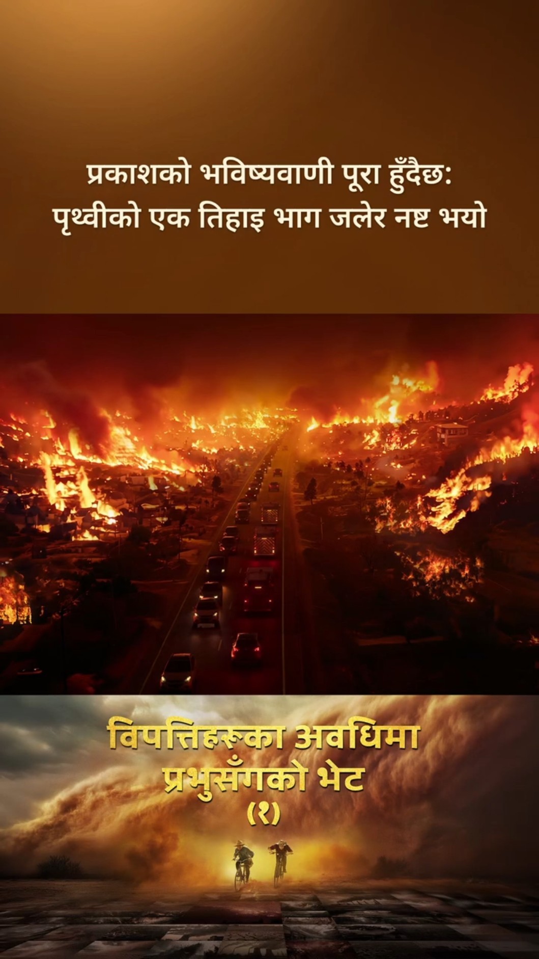 प्रकाशको भविष्यवाणी पूरा हुँदैछ: पृथ्वीको एक तिहाइ भाग जलेर नष्ट भयो