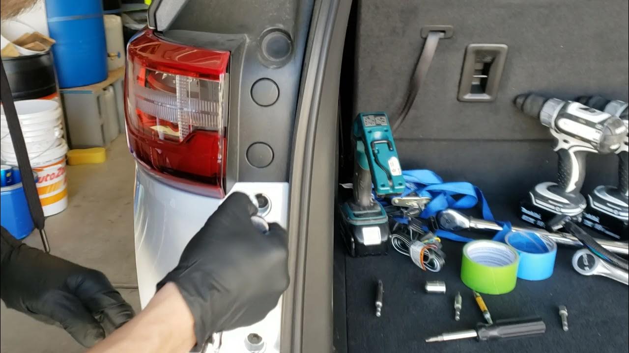 2021 Chevrolet Traverse Trailer Hitch Installation Part 1 - YouTube