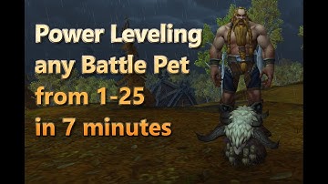 Power Leveling any Battle Pet from 1 to 25 in 7 minutes
