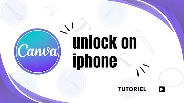 How to unlock Canva design on iphone
