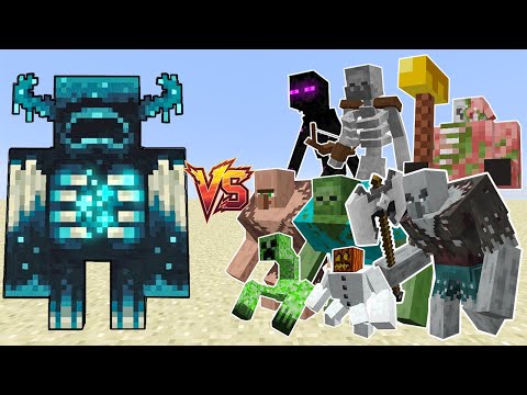 Warden vs Every Mutant Boss! | Ultimate Minecraft Mob Battle