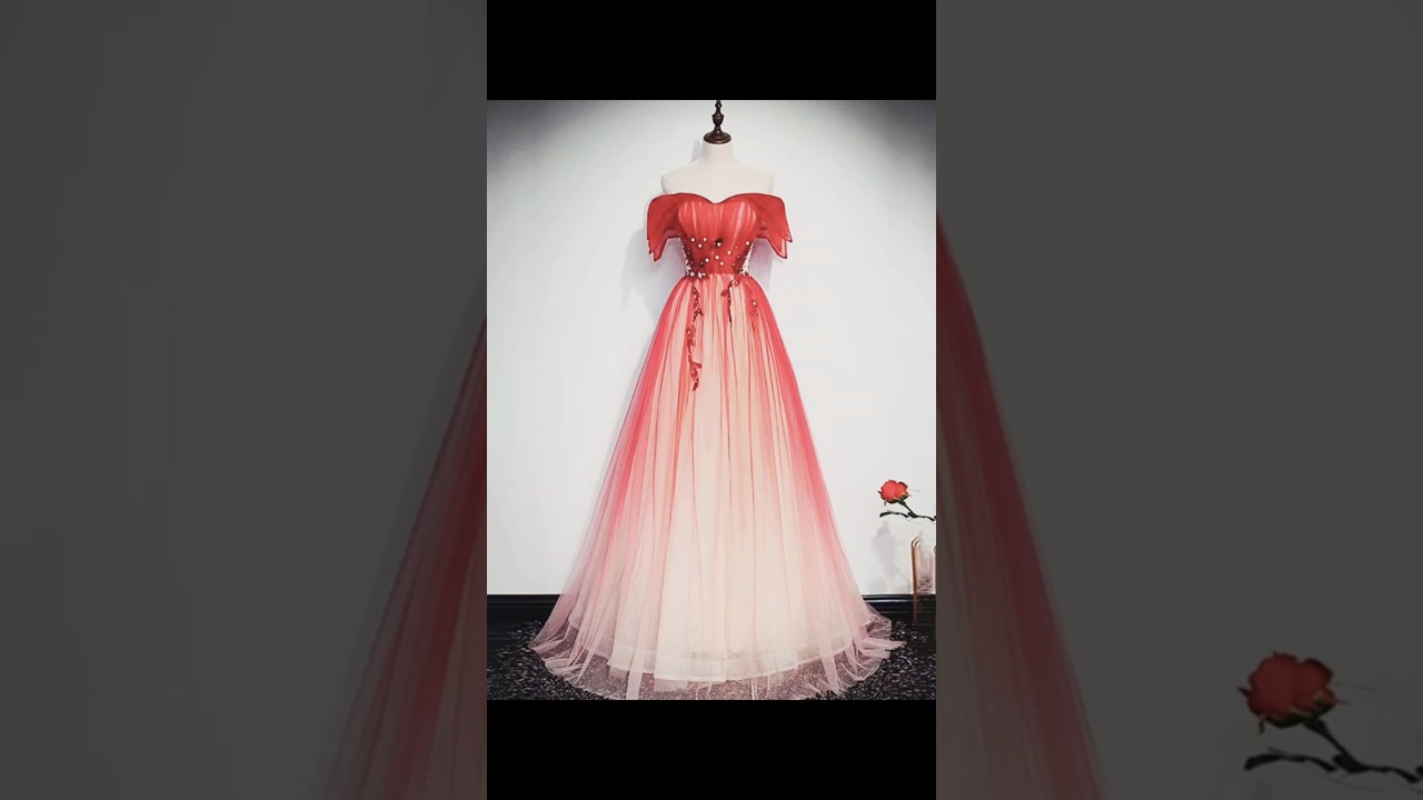 Choose your name first letter and see your # party wear gown 