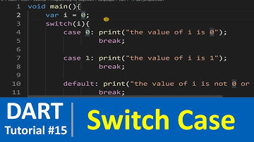 Dart Tutorial #15 - Switch case in Dart Programming