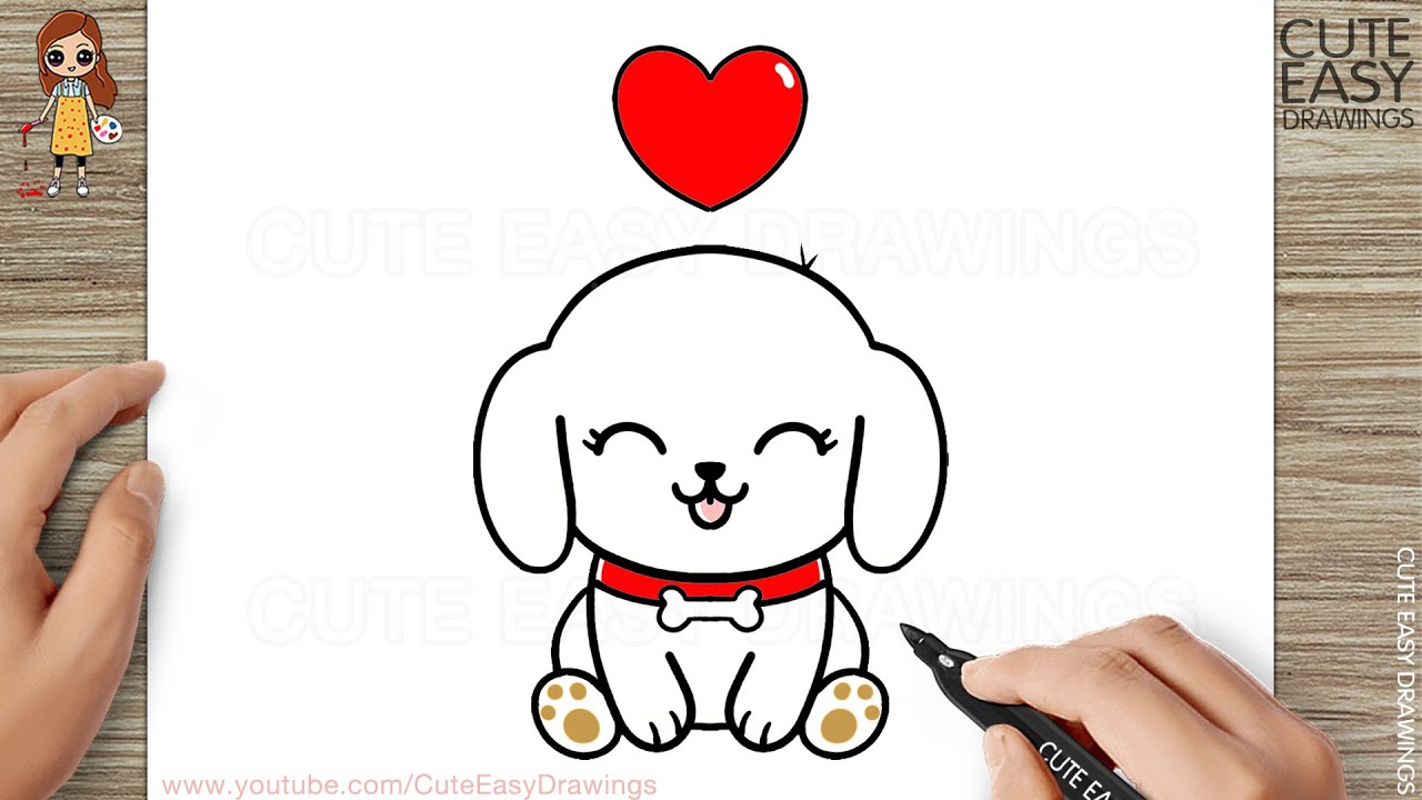 Update 133+ cute puppy drawing