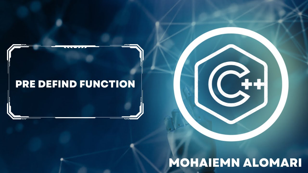 39 : Pre Defined Function - YouTube