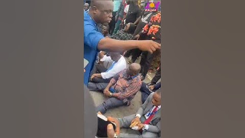 NPP MPs sit on the floor in front of EOCO HQ, insisting they won’t leave until Wontumi is released