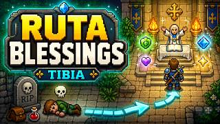 Blessings in Tibia after dying | Quick route in English