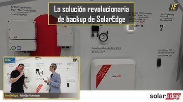 🚀 La NUEVA solución con #Backup de #SolarEdge - Intersolar