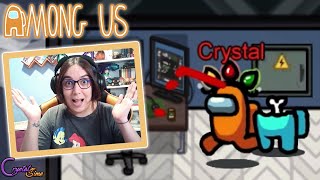 REACCIONANDO A LA MEJOR PARTIDA DE MI VIDA COMO IMPOSTORA | AMONG US | CRYSTALSIMS