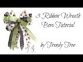 Make a Three Ribbon Bow by Trendy Tree