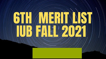 6th merit list IUB admission fall 2021 | Islamia university Bahawalpur