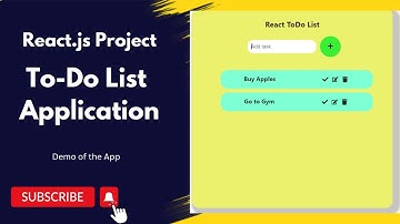 Todo List App Using React.js | Part 1 | React Project for Beginners | React.js 2023
