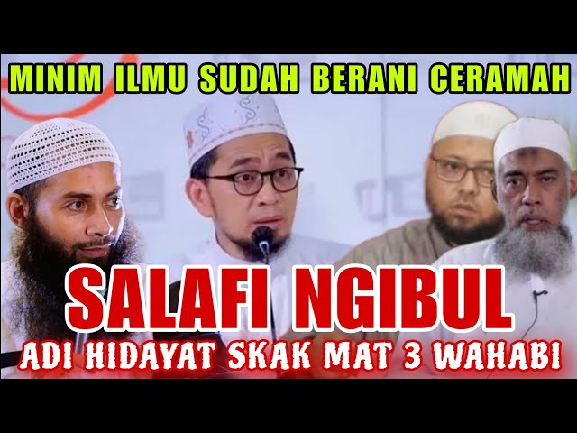 DETIK² PALING MEMALUKAN! USTADZ SALAFI NGIBUL SOAL BID'AH KNAK SKAK MAT USTAZ ADI HIDAYAT class=