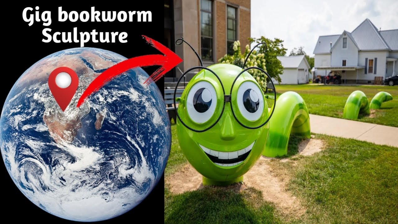 Big bookworm sculpture 🪱🤯😱 on google maps and google earth 🌎 #map # ...