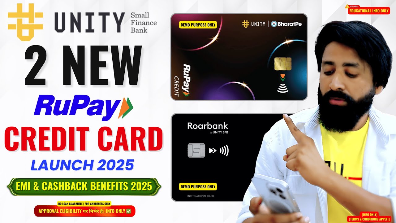 Unity Credit Card Unity Small Finance Bank RuPay Credit Card 2025, BharatPe EMI Card ...