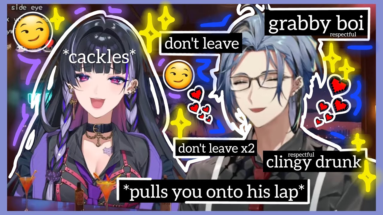 drunk hex pov: *pulls u into his lap* (DAYUM no parasocial) #melocokyoran #hexhaywire 【NIJISANJI EN】