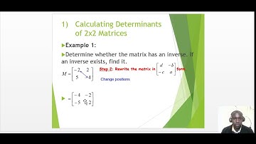 Determinants and inverses of 2x2 matrices(PART 2)