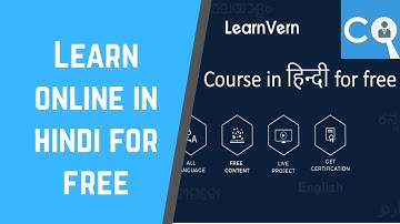 Learn online in hindi for free| Learnvern