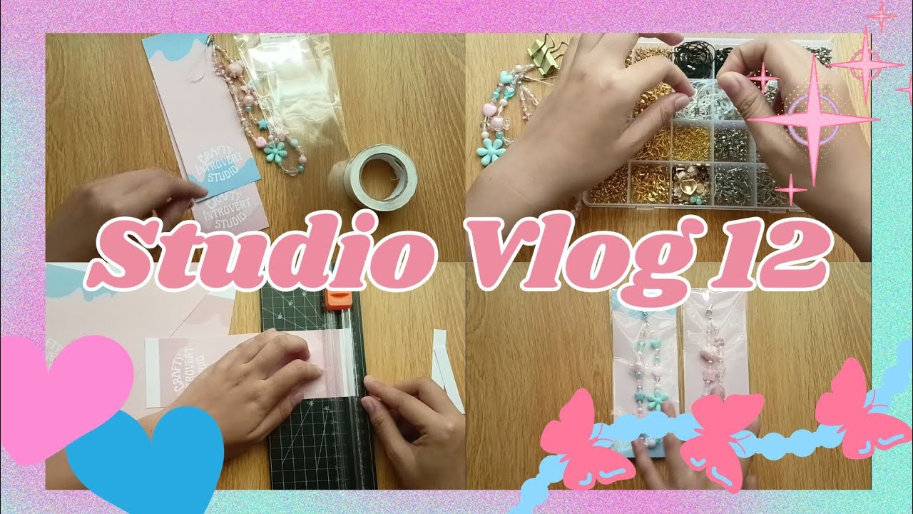 STUDIO VLOG 12: Baby 🩷 and Baby 💙 | Making + Packing Orders | Beads | Phone Charm  | Enterprenurse