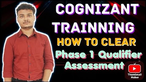 How to clear Cognizant Qualifier Assesment in internship/ CSD Trainning || Phase One Qualifier ||
