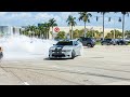 BEST CARS AND COFFEE EXITS EVER DRIFTING DONUTS BURNOUTS MORE At Cars And Coffee PALM BEACH