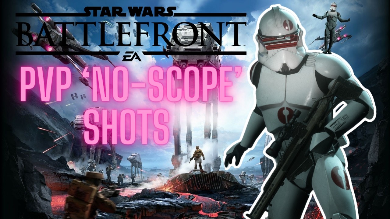 All My Star Wars Battlefront No-Scope PvP Shots!! 🔥 #starwars #gaming