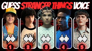 Guess the Characters Voice Stranger Things Edition 👽 Stranger Things Challenge